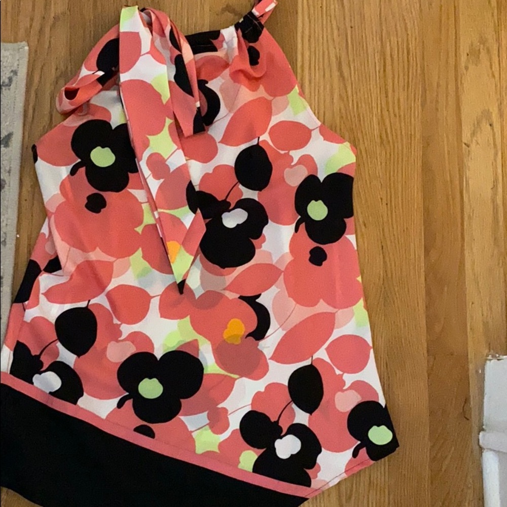 Asymmetrical Floral Blouse